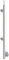 Sellon24® Edelstahl Geländerpfosten links Ø42,4 Bauhöhe 1000mm mit 2x Glasklemmen 63x45mm vorgesetzt Geländer V2A (A-BR100-2GL) (Glasstärke: 8,0mm)