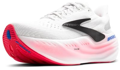 Brooks Damen Glycerin Max Sneaker, White/Black/Diva Pink, 40 EU