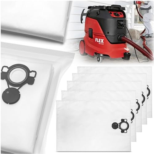 STAUBSAUGERBEUTEL FLEX VLIES-FILTERSACK PASSED FÜR VCE33L-MC, L-AC, ATTIX33, 33M-H SE133ME 5 STÜCK FILTERLUX® Hochwertiger Ersatzbeutel Langlebig dnd Zuverlässig Ideal Für Gründliche Reinigung