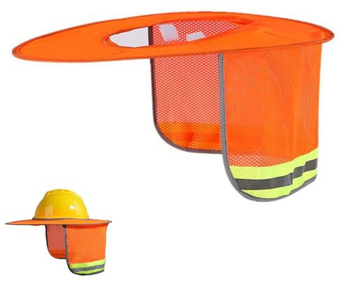 Visiera Parasole per Elmetto Protettivo,Cappello Duro Visiera Parasole Accessorio Cappello Duro Casco Riflettente Scudo Collo Per Casco Ad Alta Visibilità Per Casco Da Cantiere