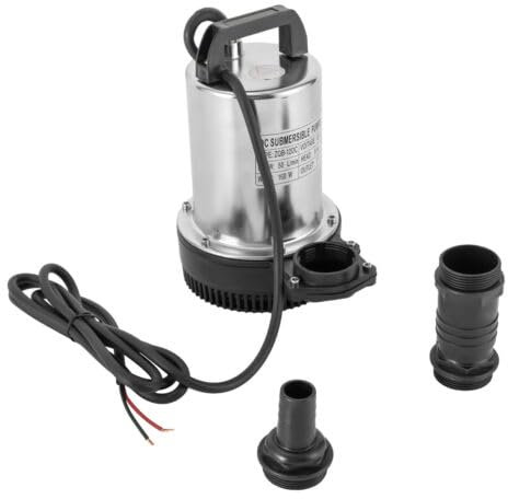 Schmutzwasserpumpe, 6000L/H 160W DC12V Tauchpumpe Brunnenpumpe Gartenpumpe Pumpe Eintauchtiefe 0.5-8m