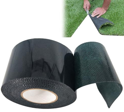 Nastro di Giunzione per Erba Artificiale, Nastro Autoadesivo per Cucitura in Erba, Nastro Artificiale per L'erba, 50mm x 5m Nastro da Cucito per Erba Sintetica, Doppia Faccia