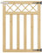 INMOZATA Garden Gate Wooden Pedestrian Gate with Gate Lock and Hinge, 3ft Wide x 4ft High (90cm Wide*120cm High)