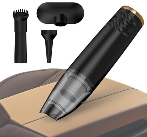 fanelod Aspirapolvere per auto portatile, Aspirapolvere per auto ricaricabile | Aspirapolvere portatile wireless ricaricabile tramite USB,Aspirapolvere portatile per auto Aspirapolvere umido/secco