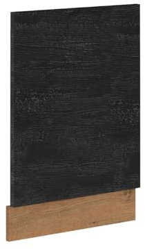 Mirjan24 Küchenschränke Woodline Unterschrank Spülenunterschrank Herdumbauschrank Eckunterschrank Geschirrspülerblende Küchenzeile (Eiche Lancelot/Dark Wood, Geschirrspülerblende ZM 570 x 446)