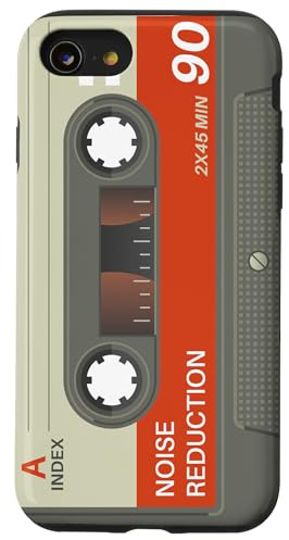 Audio Tape Plastic Cassette Hülle für iPhone SE (2020) / 7 / 8