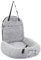 pfoten&nasen® 2 In 1 Orthopädisches Hunde Autositz [Hellgrau, 41X50X33cm] Für Große, Mittelgroße und Kleine Hunde, Hundebett Auto, Hundesitz Auto Rückbank, Dog Car Seat, Hundekorb Auto.