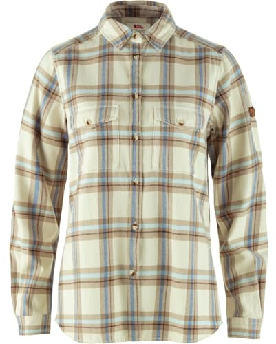 Fjällräven Övik Heavy Flannel Shirt W Flanellhemd aus Baumwolle Warm Damen Beige beige