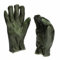 Original französische Lederhandschuhe oliv Winterhandschuhe, Schwarz , M