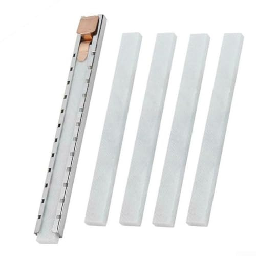 SMZhomeone Speckstein-Marker-Set in Industriequalität mit Metallhalter und fünf Nachfüllstiften, 6 Stück Werkzeuge