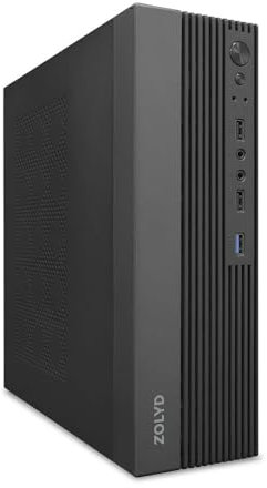 Zolyd Xyndora - Caja Gaming Mini-ATX, Capacidad hasta 4 Ventiladores, PSU de 200 W incluida, Espacio Interno Optimizado, Diseño Compacto, Negro