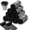 FAELNK Petits Sacs Poubelle 3l Mini Sacs Poubelle pour Mini Poubelle de Table Salle de Bain Bureau Voiture Sac Poubelle Sac Poubelle Alimentaire (Noir,12 rouleaux)