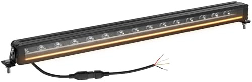 Justech 32 Zoll Auto Lichtleiste 12V Zusatzscheinwerfer LED Auto lichtbalken 15000LM Dual-Mode bis zu 853m 5700K Weiß/Gelb DRL Tagfahrlicht für LKW, SUV, Offroad
