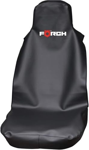 Förch 2 Stück Sitzschoner Kunstleder schwarz mit Airbag Zulassung Werkstattschoner Sitzbezug