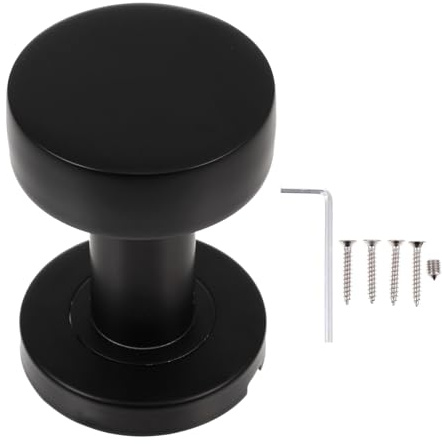 MAGICLULU Maniglia Porta con Serratura senza Chiave, Pomolo Nero per Porte Interne, Serratura Nascosta Resistente e Compatta per Camera da Letto e Bagno