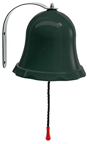 Schiffsglocke für Spielturm & Spielhaus – Wetterfeste Glocke Ø 20 cm aus Polypropylen – Inklusive Holzschrauben – Zubehör für Kletterturm, Piratenschiff & Garten-Spielgeräte