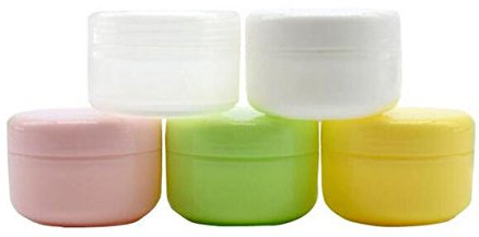 6PCS 100ml 3.5oz Vide-Rechargeable Crème Visage Plastique Protège-Oeil Pot Contenant Pot Lip Balm Lotion Rangement Maquillage Cosmétiques Jars Porte-Bouteille Avec Coque Intérieure (Rose)