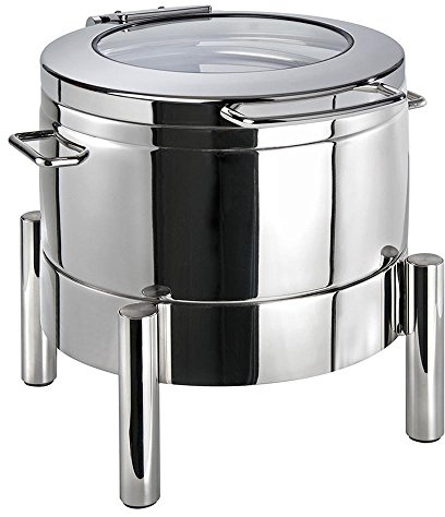 APS 12354 Chafing Dish rund -Premium, aus 18/8 Edelstahl, 10 l | 44 x 48 x 39 cm; 1 Gestell; 1 Wasserbecken