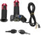 Gasgriff Lenker, Gashebel E Scooter Griffe Lenkergriffe mit LED Anzeige und Power Key Locker Accelerator(Rot)