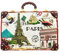 3D Koffer Paris Frankreich Kühlschrank Kühlschrank Magnet Tourist Souvenirs Handmade Harz Handwerk Magnetischen Aufkleber Home Küche Dekoration Reise Geschenk