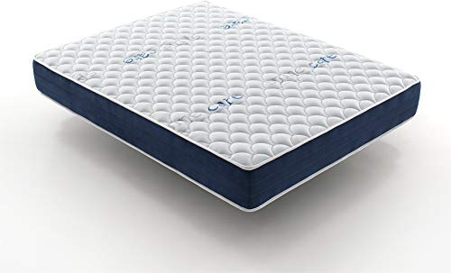Living Sofa Simpur Relax Memory-Schaum Matratze 200x200 cm, Höhe 25 cm, Doppelseitig Winter/Sommer, 9 Liegezonen, Hohe Dichte