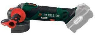 Parkside 20v Cordless Angle Grinder PWSA 20-Li B3 Bare Unit No Battery or Charger Included M14 Spindle Lock Comes with Case and 125mm Cutting Disc 1x Two-Hole mounting Spanner Parkside 20V X Team