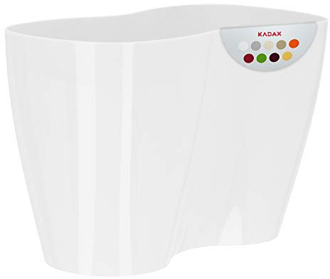 KADAX Maceta de Interior para orquídeas, Flores, Plantas, alféizar de Ventana, macetero para orquídeas, Maceta de plástico, Moderna Maceta para Flores (23,5 x 12 cm, Color Blanco)