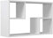 URBNLIVING Nyborg Rectangular Wooden Floating Wall Mounting Shelf Display Unit Book Storage (White)