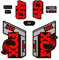 STAR SAM Aufkleber für Fox 40 Performance Elite 2021, Rot, 1 cm