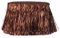 YYCRAFT 20,3 cm breite Lametta-Fransenborte Girlande – Tanzkostüm-Besatz mit glänzendem Folieneffekt für Party-Dekoration (4,5 m, braun)