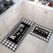 JEFFEL Juego de Alfombrillas de Cocina Antideslizantes y duraderas, 2 Piezas Lavables para Cocina, lavandería, Dormitorio (D, 40 x 60 + 40 x 120 cm)