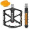 MONTOP Fahrradpedale rutschfest mit Reflektoren | 2 Stück CNC Aluminium MTB Fahrrad Pedalen Set für Rennrad, Mountainbike, E-Bike