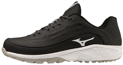 Mizuno Herren Ambition 3 Bb Niedrig wie Baseball-Stollen, Schwarz/Weiß, 42.5 EU
