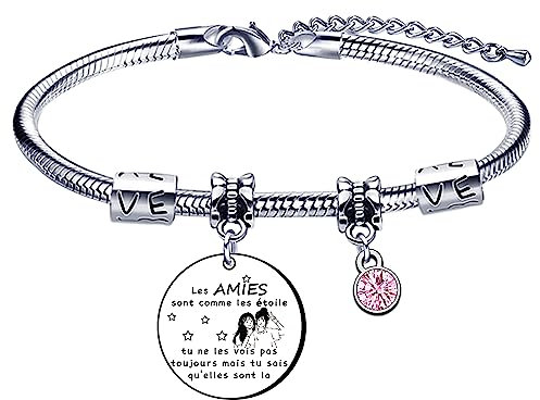 Lumengqi Bracelets pour Amitié Cadeau Meilleure Amie Cadeau Amie Anniversaire Bracelet Amie Bracelet pour Amie Meilleure Amie Cadeau Cadeau Femme Amie Bracelet Femme Cadeau Noel Amie (3)