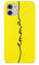 Tirita Personalised Phone Case Compatible with iPhone 13 Pro Max Hard Cover, Colourful Summer [13- Neon Yellow Handwritten Name]