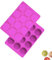 Delihaniess Muffinform Silikon, Silikon Backform Rund 12-Cavity, für Muffin Kuchen Brownie Oreo Schokolade Pudding Gelee, Silikonform Rund 2 Stück