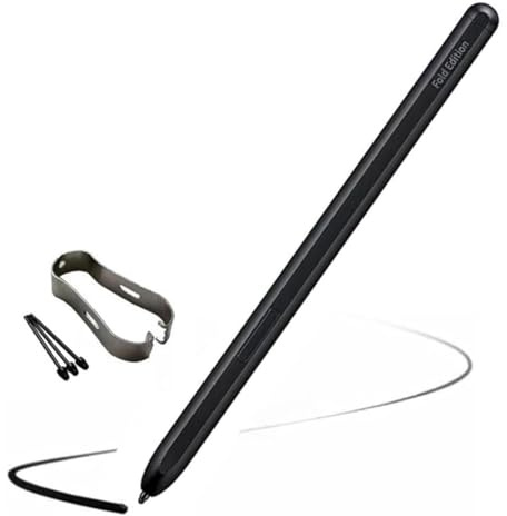 Galazy Z Fold Edition Stylet de rechange pour Samsung Galaxy Z Fold 5/Fold 4/Fold 3 avec pointes/pointes Noir