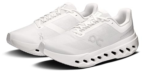 On Damen Cloudsurfer Next Laufschuhe, White/Flame, 42