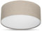 REV LED Deckenleuchte - Deckenlampe Schlafzimmer, Wohnzimmer & Küche rund 30cm mit Stoff-Lampenschirm im Vintage-Look, taupe