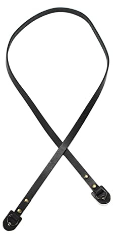 AMair Kameragurt Echtes leder kamera neck schulterriemen sling gürtel weich for SLR DSLR. for Retro-Stil-Riemen 3 Farben Kameragurt Schnellverschluß (Size : Black)