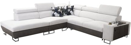 All4All Ecksofa Melani IX 285x29cm - Schlaffunktion - Bettkasten - L-Form - Couch - Eckcouch - Schlafsofa - Wohnlandschaft - Sofa - Polstersofa - Couch - Kundenwunsch - Links 26