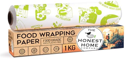 The Honest Home Co. | Food Wrapping Paper Roll 100 Meters, 40 GSM | FDA Approved | Safe for Food Wrap | Pack of 1