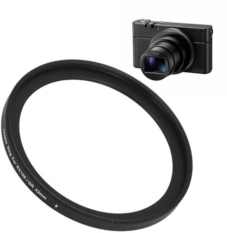 Filteradapterring, 42-mm-Gewindeobjektivfilteradapterring Aluminiumlegierung Kamerafilterzubehör für GR2 GR3 GR3X für RX100