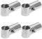 WOONEKY 4er Set Rostfreie Stahl T-Rohrschellen - Zaunklemmen Rohrhalter 25mm Rohrverbinder Für Maschendrahtzaun T Verbindungs Rohrschelle Inklusive Und Muttern Ideal Für