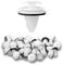 100 Pezzi Clips Auto, Clip di Fissaggio per Auto, Rivetti in Plastica per Auto, Clip di Fissaggio Universali per Auto