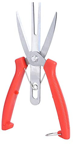 Tijeras de podar de acero inoxidable, podadoras para podar ramas, para árboles frutales, mango ergonómico
