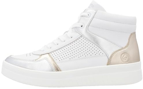 Remonte Damen D0J70 Sneaker High, Weiss 82, 44 EU