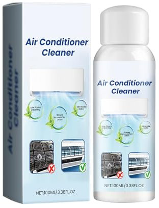 Air Conditioner Cleaning Agent for Household Foam Strong Cleaning Liquid 100ML Paste Car Air Conditioning Home, Air Conditioner Cleaner Foam Cleaner Spray,Air Conditioner (White, 4.5x12.2cm)