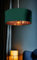 New Handmade by Order Bottle Green Cotton Drum lamp Shade Ceiling Shade with Metallic Lining of Gold,Silver or Copper lamp Shades Suitable for Ceiling and Tables