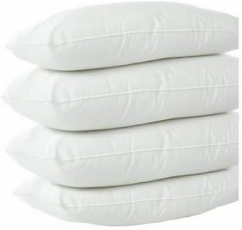 Xania Bedding Soft Poly Cotton Hotel Pillows 4 Pack, Designed For Ultimate Luxury Sleep Experience with Hypoallergenic and Dust Mite Resistance, Premium Quality Hotel Pillow Plain (4)